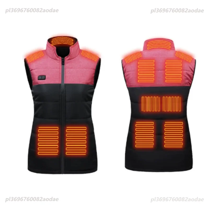 NUOYING Beheizte Weste USB Warmhaltejacke - Kapazität 2600mAh, Leistung 5V 2,0 A, Größe M