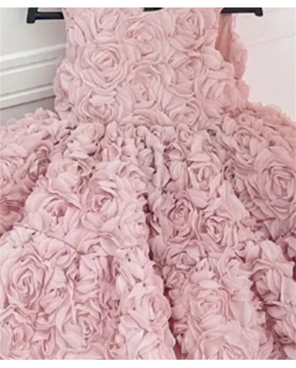 Baby Dress 2023 New Summer Girls Dress For Children' Floral Baby Princess Tutu Dress Birthday Party Children's Wear Girls Dress
