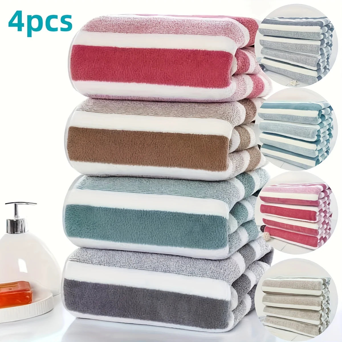 Guangdong Choice Korallenfleece Softset - 4 Stk 35x75cm