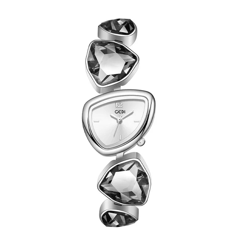 Damen-Armbanduhr 2025: High Quality Women Bracelet - Top Brand Luxury Crystal Rhinestone Quartz Collection