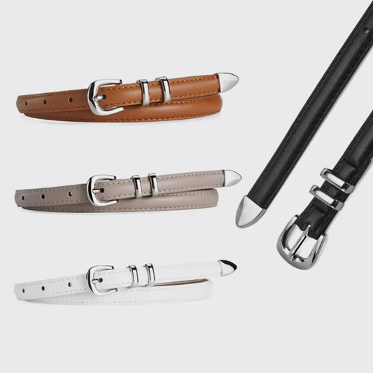 Zhejiang PU Gürtel Silberne Schnalle - 1,4 cm 105 cm