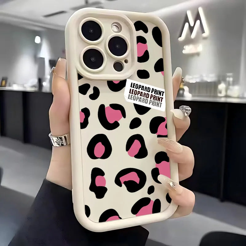 Leopard Print Handy Hülle Für Google Pixel 9 8 7 8A 7A Pro XL 4G 5G Weich Silikon TPU Rückseite Abdeckung