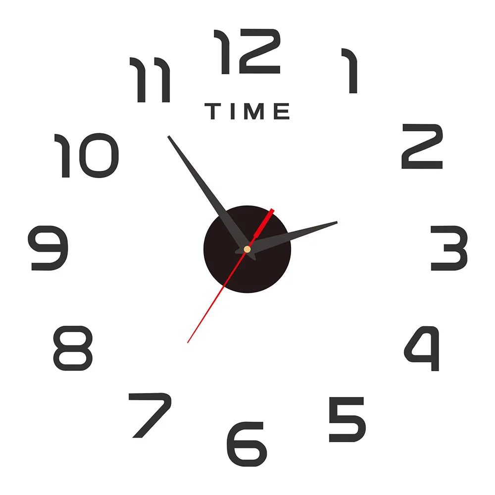 Aurora Modern Wanduhr DIY Lautlos - Acryl Ø60cm Batterie
