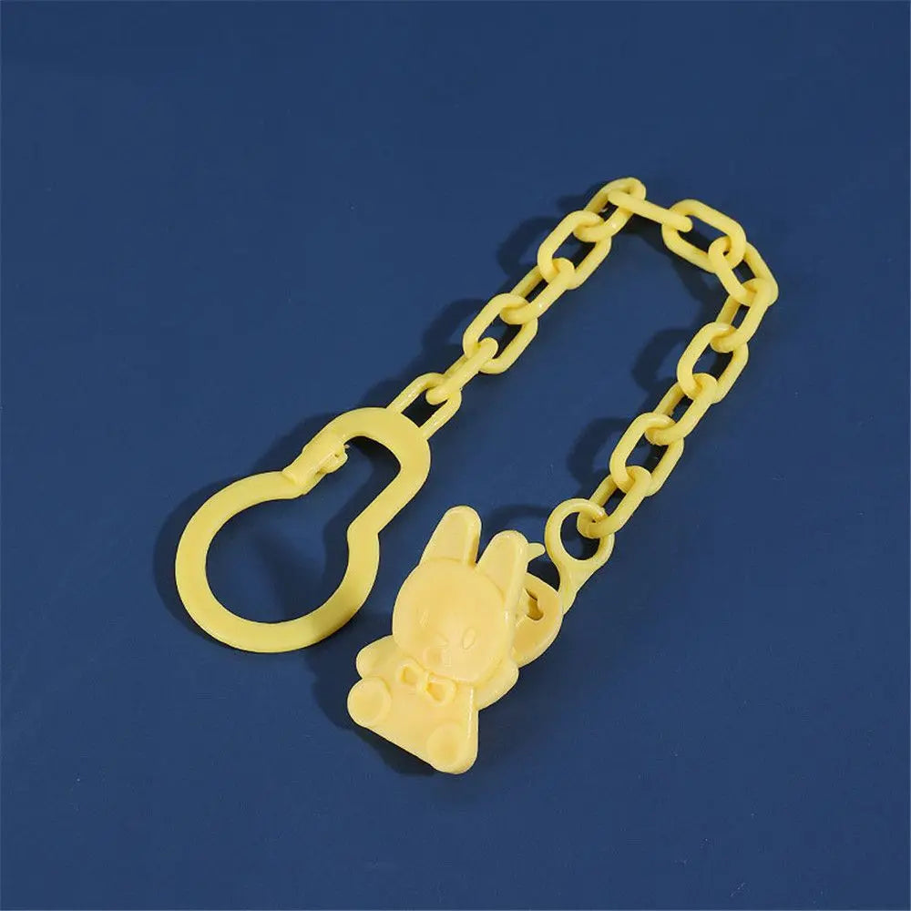 Cartoon Animal Baby Pacifier Clips Baby Pacifier Clip Chain Newborn Dummy Pacifier Chain Clip Holder Baby Pacifier Chain