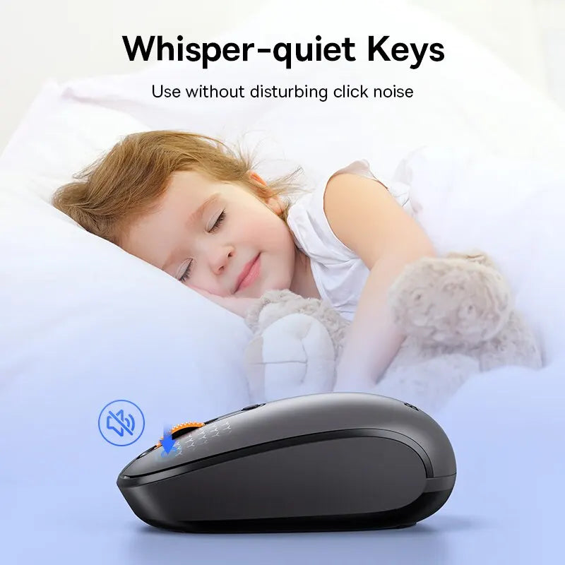 Baseus F01B Wireless Bluetooth 5.0 Maus - 1600 DPI, Silent Click, für MacBook, Tablet, Laptop, PC und Gaming