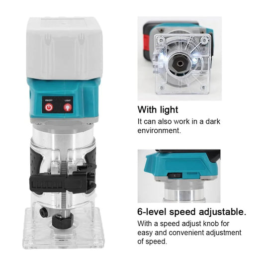 Holzfräse 2025: Brushless Electric-Trimmer Wood-Router - Makita 18V Collection