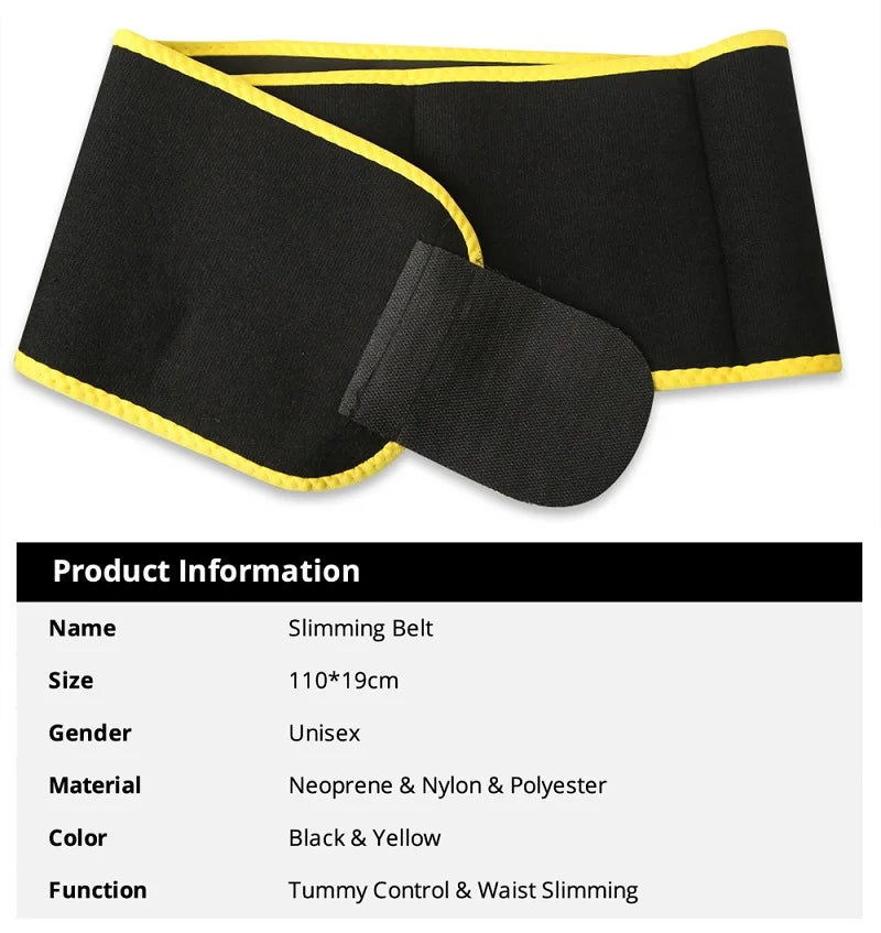 Women Slimming Belt Fitness Corset Waist Support Adjustable Sweat Waist Trimmer Trainer Body Shaper Gaine Ventre Lumbar Belt