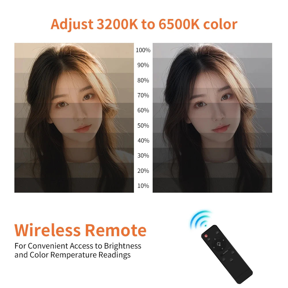 SH Upgrade 18inch Ring Light  Selfie LED Video Lamp With Tripod Stand Phone Clip For YouTube Live Light Photo Photography Studio