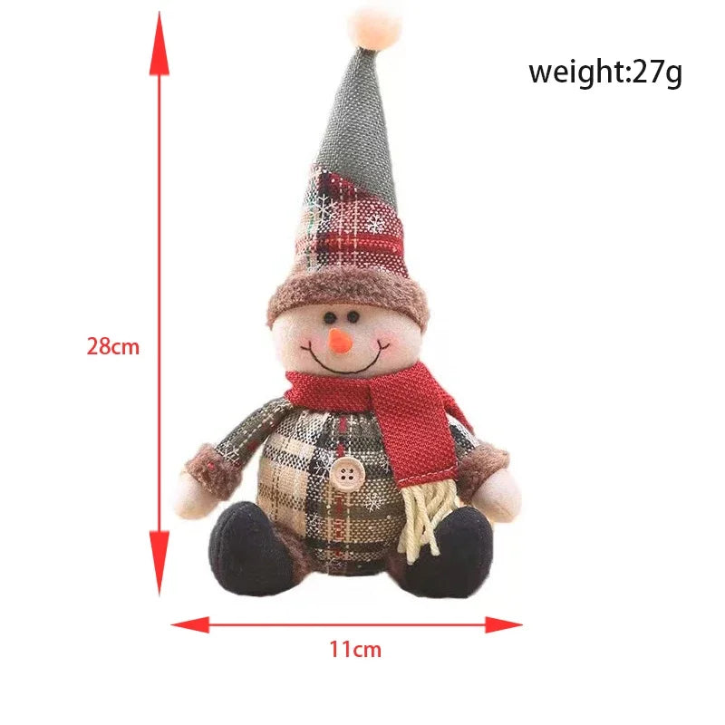 G6D1N9 Weihnachtsmann Puppe - Größe 25 cm, Material Stoff