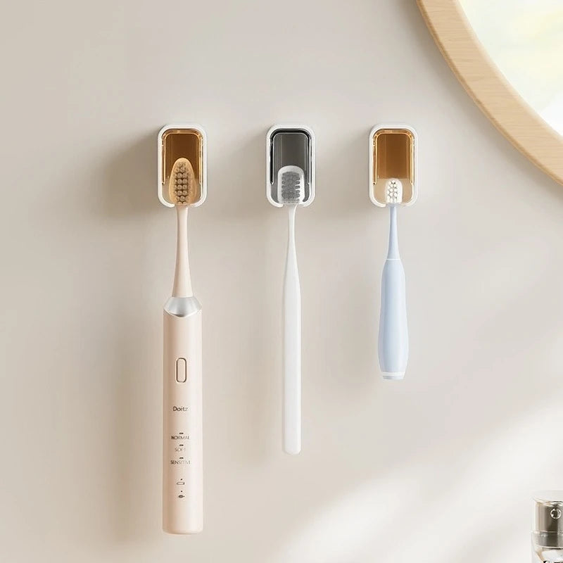 NONEM Zahnbürstenhalter Wandmontage - Kapazität Vier Zahnbürsten, Größe25x9x6