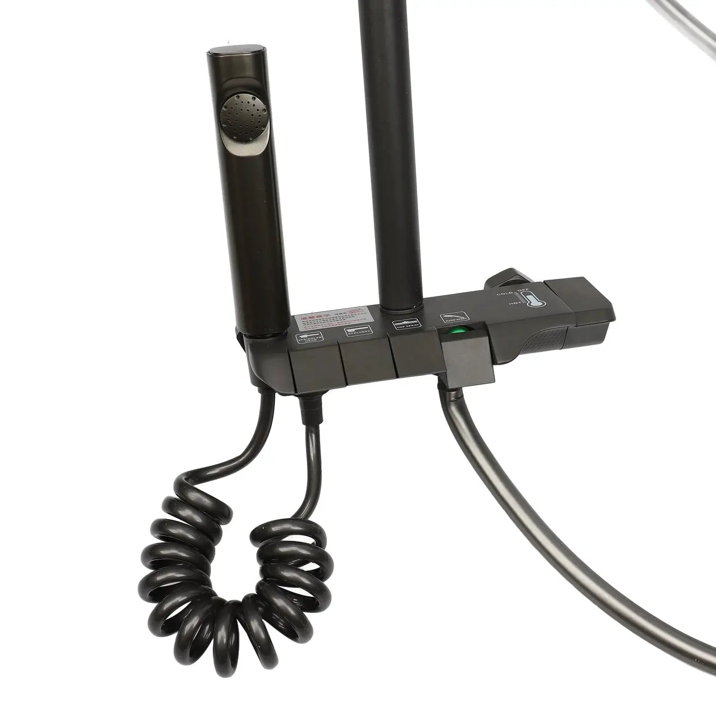 Wandmontierte Duschvorrichtungen, rostfrei, komplettes Duschkopf-Set mit unabhängiger Steuerung, feines Kupfer mit Thermostat für Zuhause by Golden Bridge Store