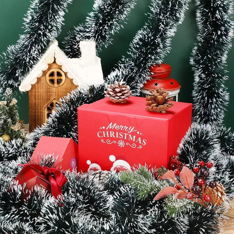 Weihnachten Lametta Girlande Bänder Ornamente Weihnachtsbaum hängen hängende Band Indoor Treppe Kamin Fenster Dekoration Kranz