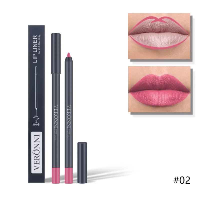Lippenstift 2025: BIRAN 13 Color Matte Brown Lip Liner Waterproof Long Lasting - Moisturizing Sexy Lip Pencil Women Natural Lipstick Makeup Lip Cosmetics Collection