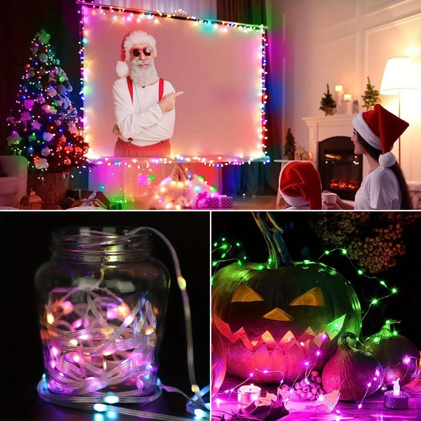 Lampki choinkowe LED RONXIS USB – 50/100 diod LED, 5 V DC, 6–10 m