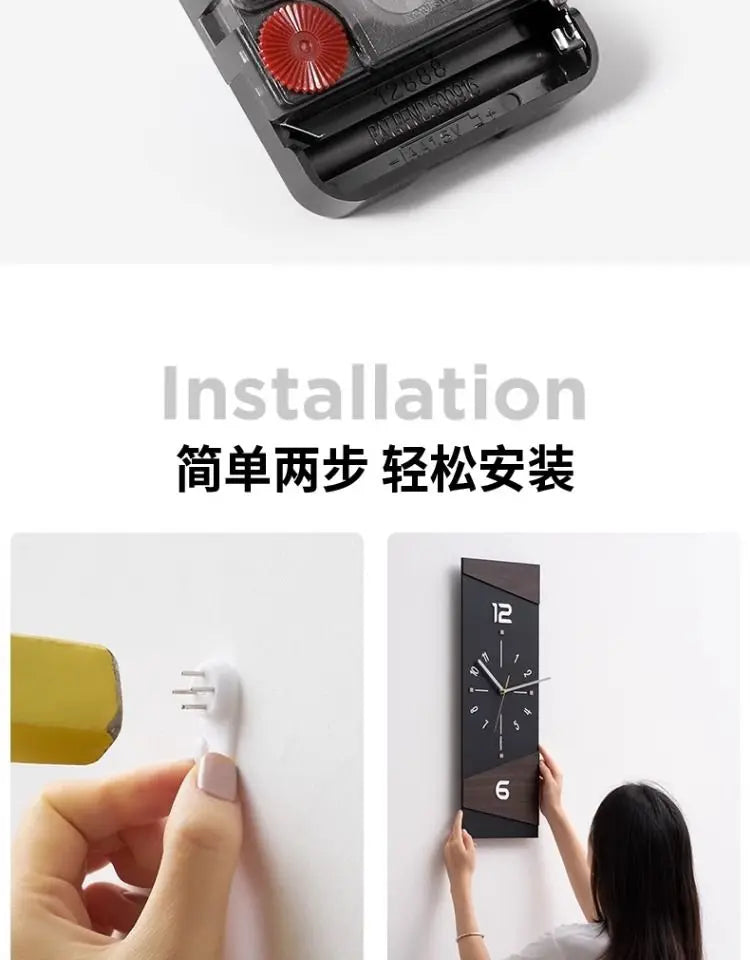 Modern clock decoration can swing wall clock living room home creative clock light luxury decorative wall