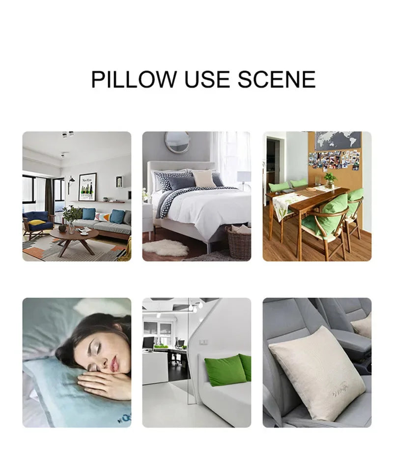 Merry Christmas Cute Cartoon Santa Claus Christmas Trees Polyester Sofa Home Decoration Pillow Cushion Cover Almofadas