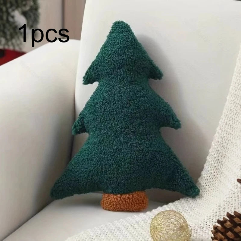 1pc Christmas Tree Pillow Cushion Pillow PP cotton Christmas Tree Pillow Ornament home Decoration Christmas gift 30x25cm