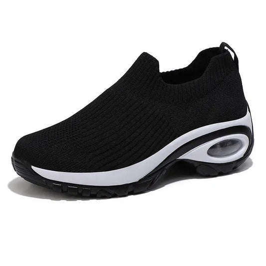 YBQJOO Slip On Keil Sneaker Atmungsaktiv - Plateau 2cm EVA