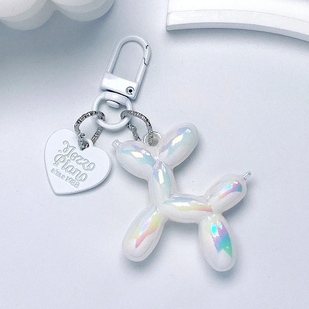 Damen Schlüsselanhänger 2025 - Adorable Balloon Dog Y2k Bag Charms Cute Puppies Acrylic