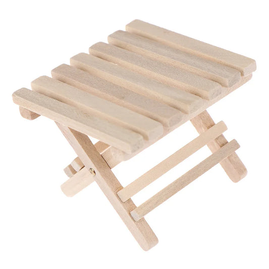 Is Smart Klappbarer Miniatur Tisch - Holz Gestreift Mini