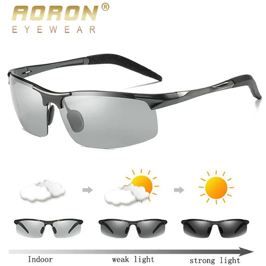 AORON Männer Photochromic Polarized Sonnenbrille