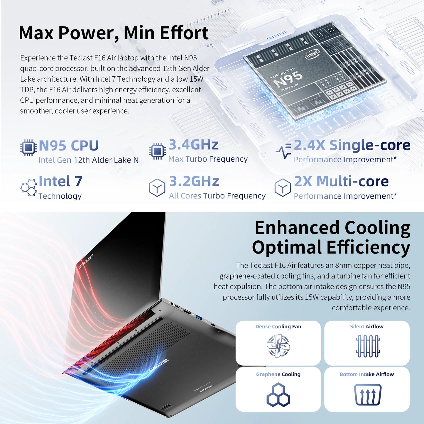 Teclast F16Air Flip-Laptop - 16 GB RAM, N95, 16,1Zoll