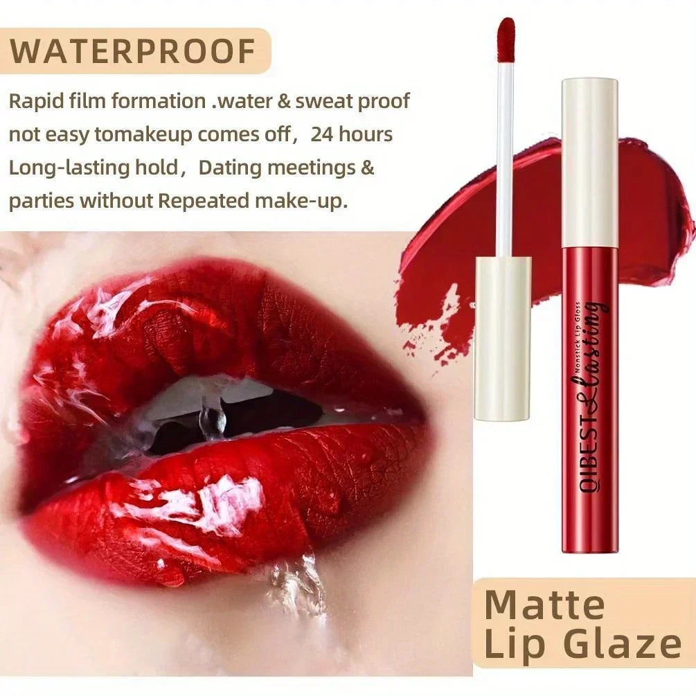 Matte Liquid Lipstick Waterproof Long Lasting Velvet Mate Nude Red Lip Gloss Lint Tube Makeup Cosmetic Lipsticks Lipgloss