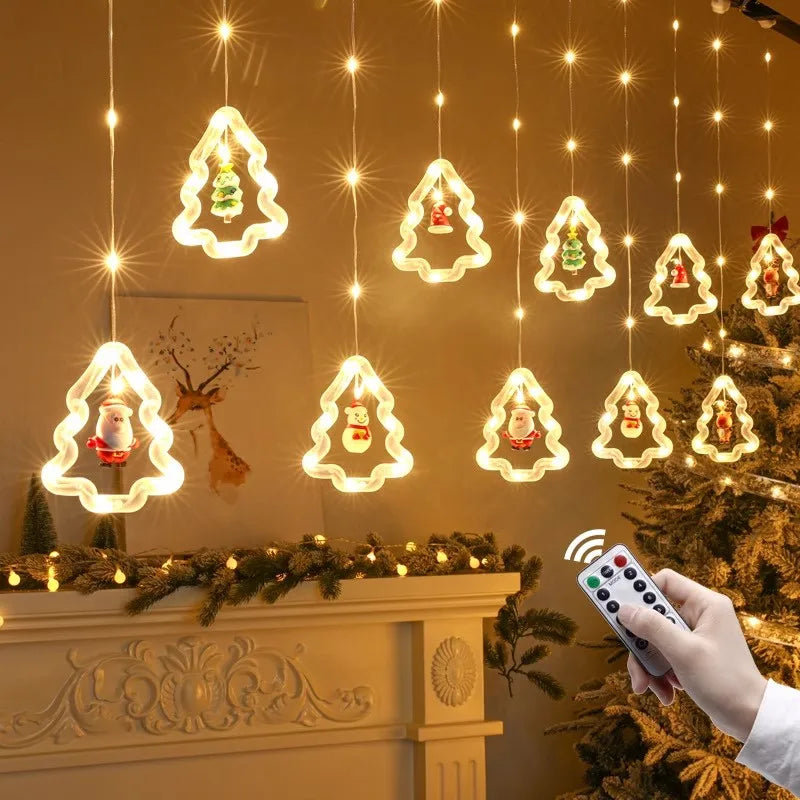 Choice Weihnachts-LED-Vorhang - 3 m Länge, 20 LEDs, Warmweiß