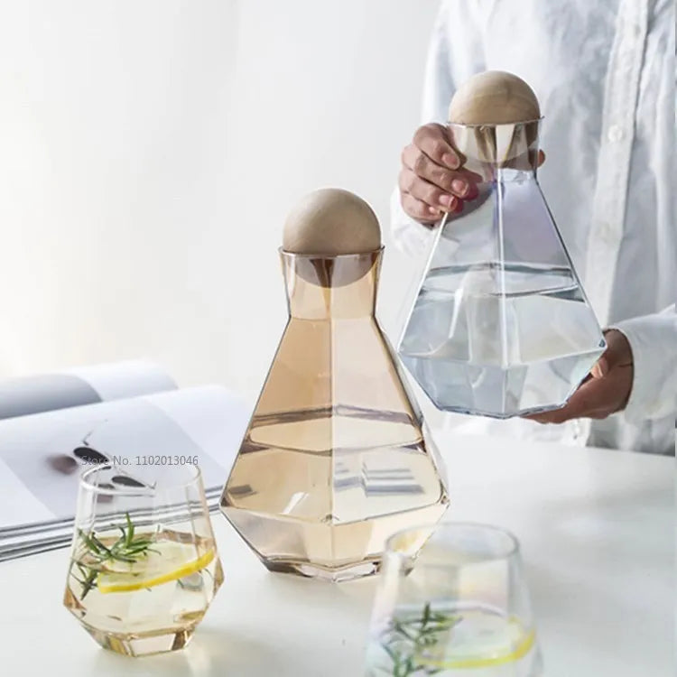 Drinkware Kristallkaraffe Klar - 1L 500ml 25cm Set