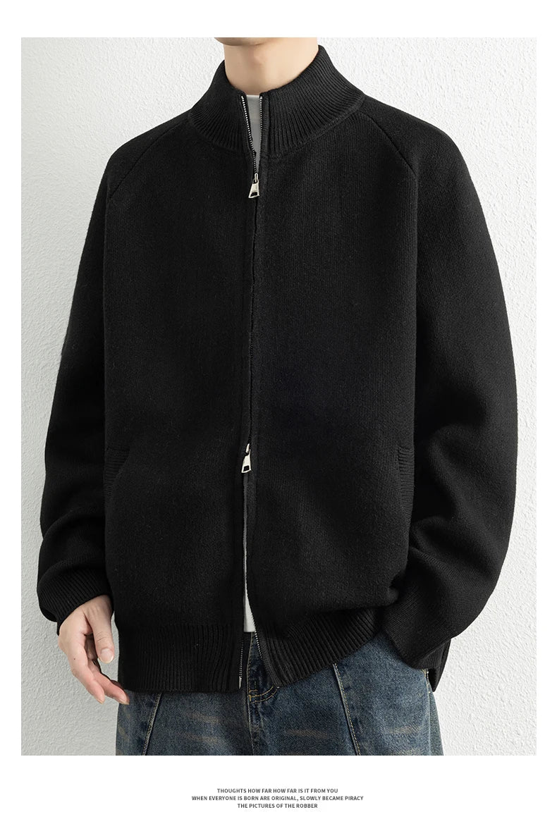 Choice M6001 Strickcardigan Stehkragen - Größe M, Polyamid