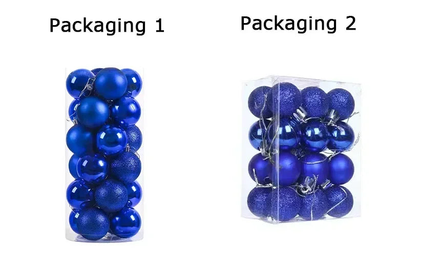 Choice A Weihnachtskugeln - Inhalt 24 Stück, Größe 3 cm