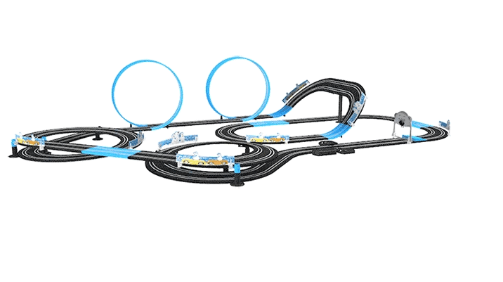 Railway Track Toy Set Racing Track Electric Double Remote Control Car Interactive Autorama Circuit Voiture Toy For Boy Children