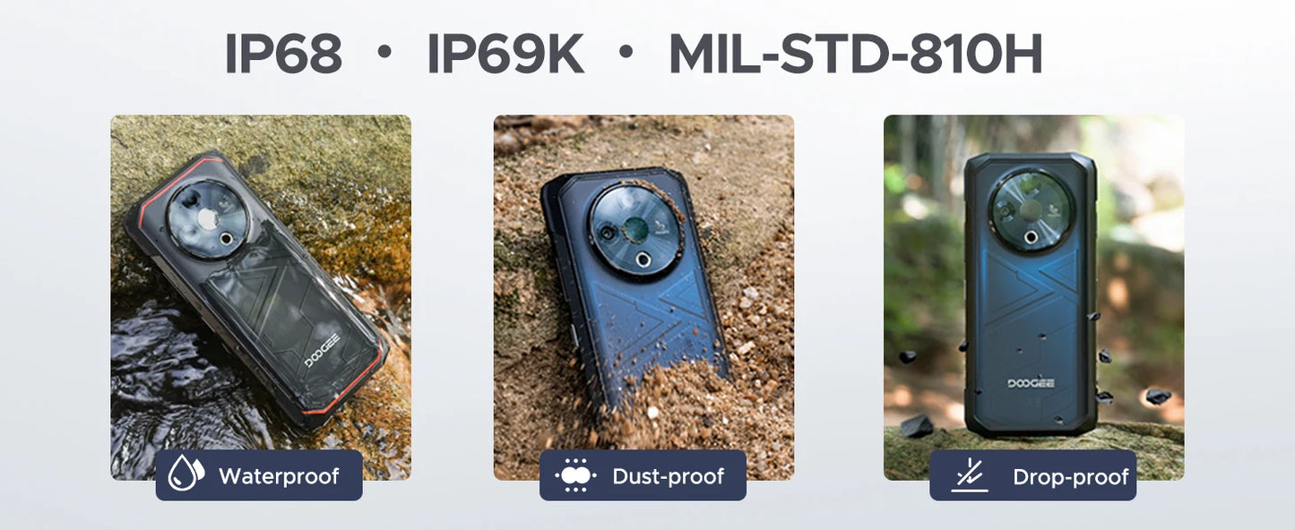 DOOGEE Fire 6 Wärmebildkamera - 10400 mAh Akku, 18 W, 6,56 Zoll