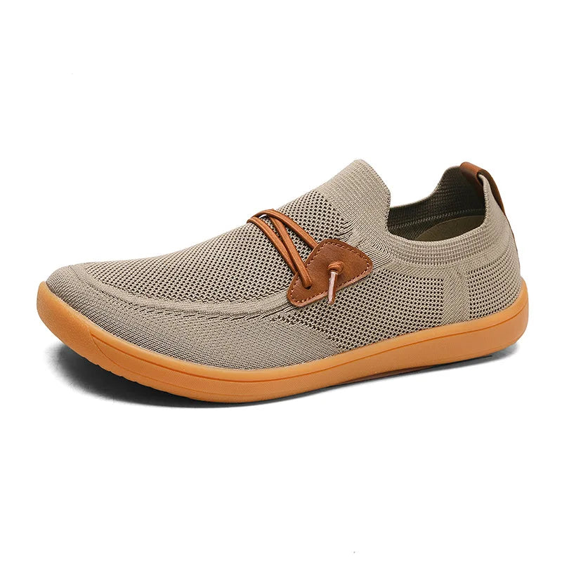 Men Casual Sneakers Minimalism | Zero Drop Sole | Walking Shoes Outdoor Breathable Non-slip Flats Loafer Mens Driving Shoes 2025