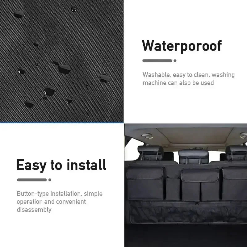 Auto-Organizer 2025: Multi-Pocket Car-Trunk - Seat Back Storage Collection