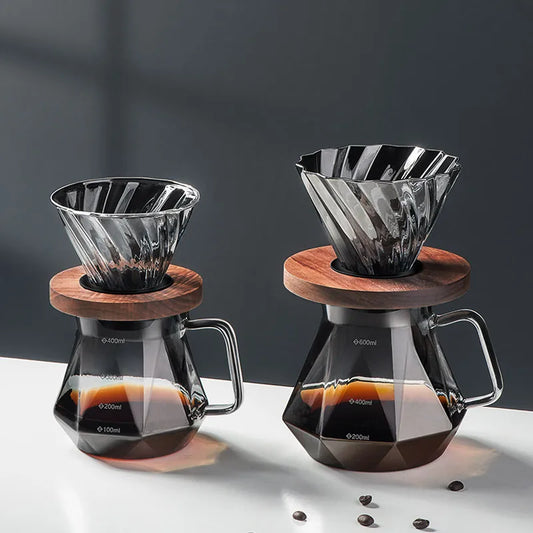 Kaffee-Kanne aus Glas