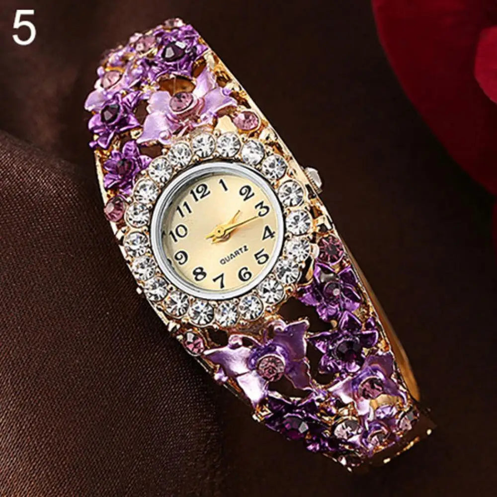 Blume Schmetterling Frauen Uhr 2025 - Zifferblatt Strass Armband Armbanduhr - Fashion Armbanduhr Weiblich Casual Damen Uhren