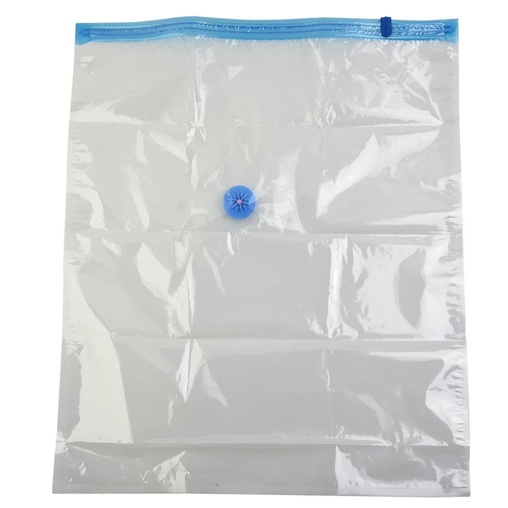 Transparent Vacuum Bag Folding Compressed Space Saving Clothes Storage Vacuum Storage Bag Household 1 Pcs