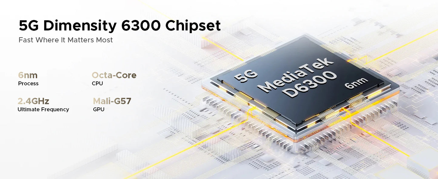 DOOGEE Fire 7 Ultra 5G Robustes Smartphone - 13000 mAh, 33 W, 6,6 Zoll