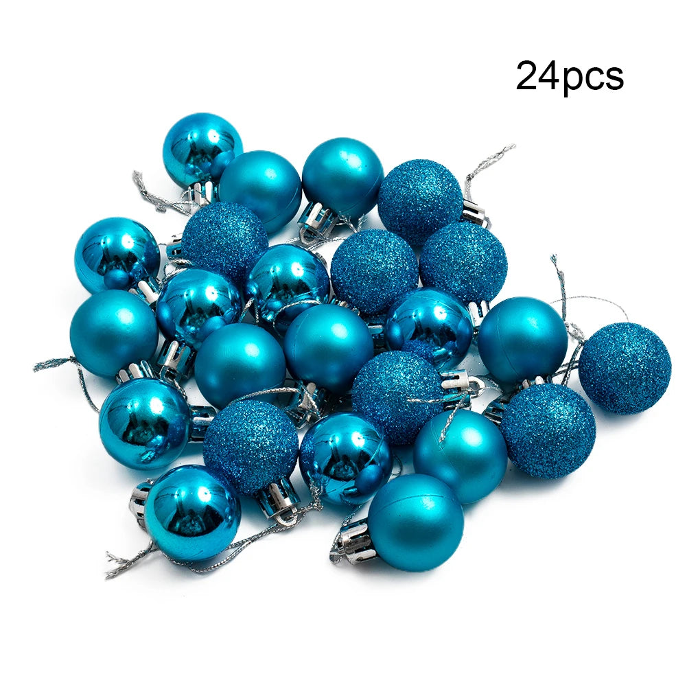 Choice Christbaumkugeln Kunststoff - 24 Stück, Ø3 cm