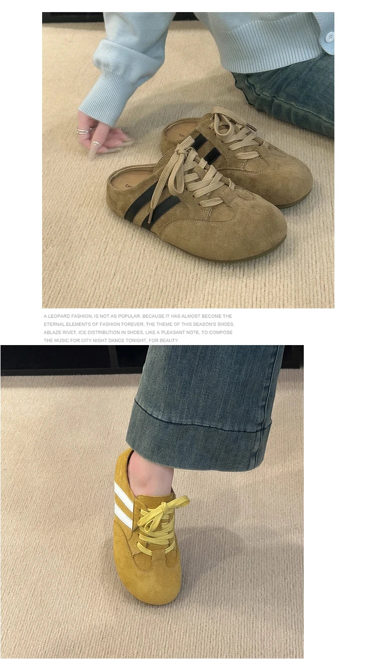 Casual Sneakers Woman Shoes Slippers Flats Platform Sandals Mules 2025 Brand Designer Lace Up Loafers Summer Women's Sneakers