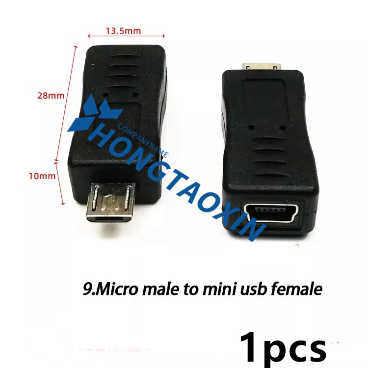 USB-Adapter 2025 - 90° Winkel Mini USB zu Micro USB Back to School Tech Zubehör