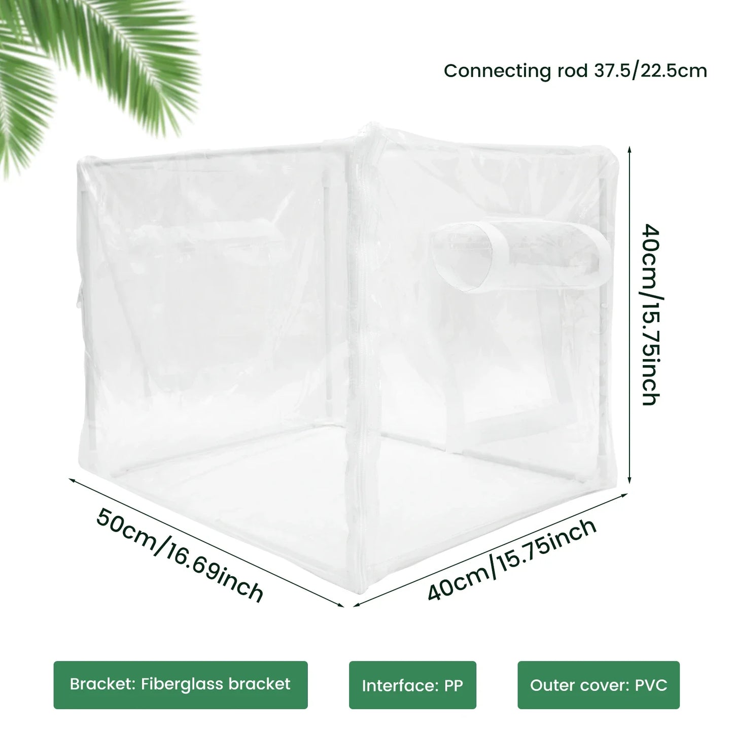 Mini Greenhouse Plant Greenhouse Tent with Transparent PVC Cover Portable Small Greenhouse Multipurpose Plant Tent for garden