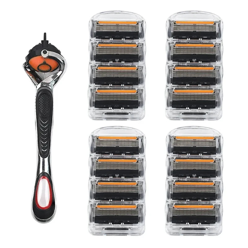 NONEM Rasiermesser Fünf Schicht Klinge - Edelstahl Kopfbreite 5 cm