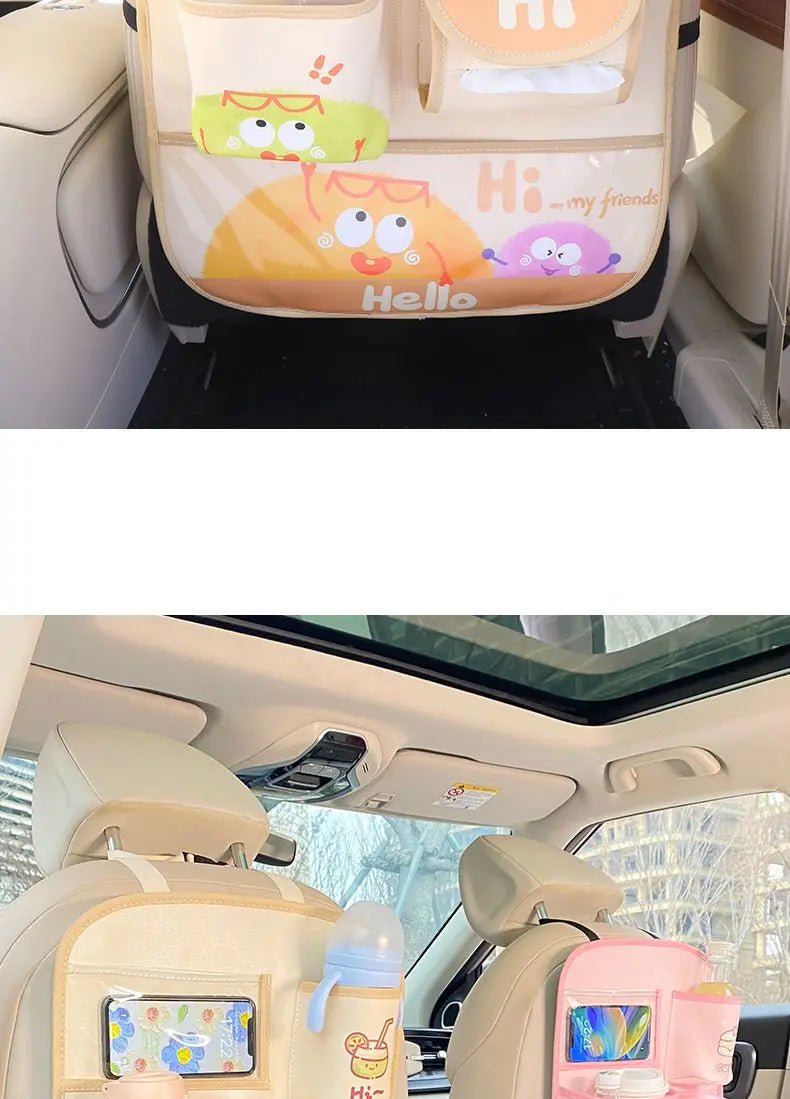 Car Seat Back Storage Bag Hanging Bag Multifunctional Storage Box Car Seat Back Storage Bag Car Interior Decoration Supplies