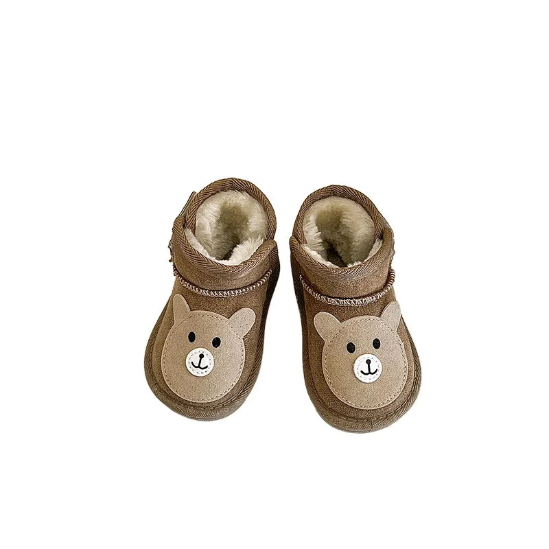 Kinder-Schneestiefel für Mädchen und Jungen, 2025, Winter, neue Mode, koreanischer Stil, weicher Boden, rutschfest, vielseitige Außenstiefeletten