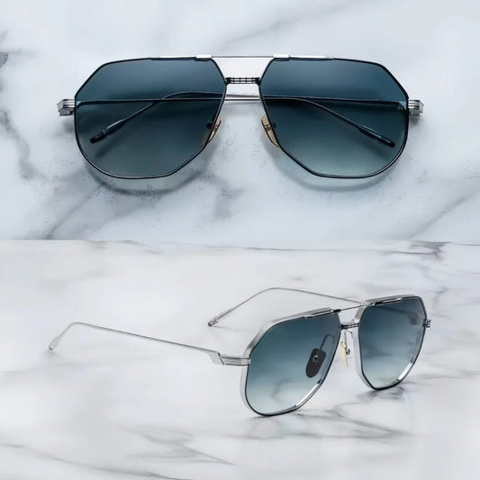 Jacques marie mage REYNOLD vintage oversize sunglasses quality titanium square frame