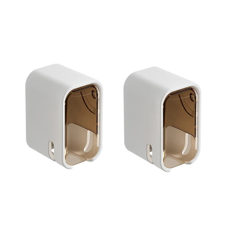 NONEM Zahnbürstenhalter Wandmontage - Kapazität Vier Zahnbürsten, Größe25x9x6