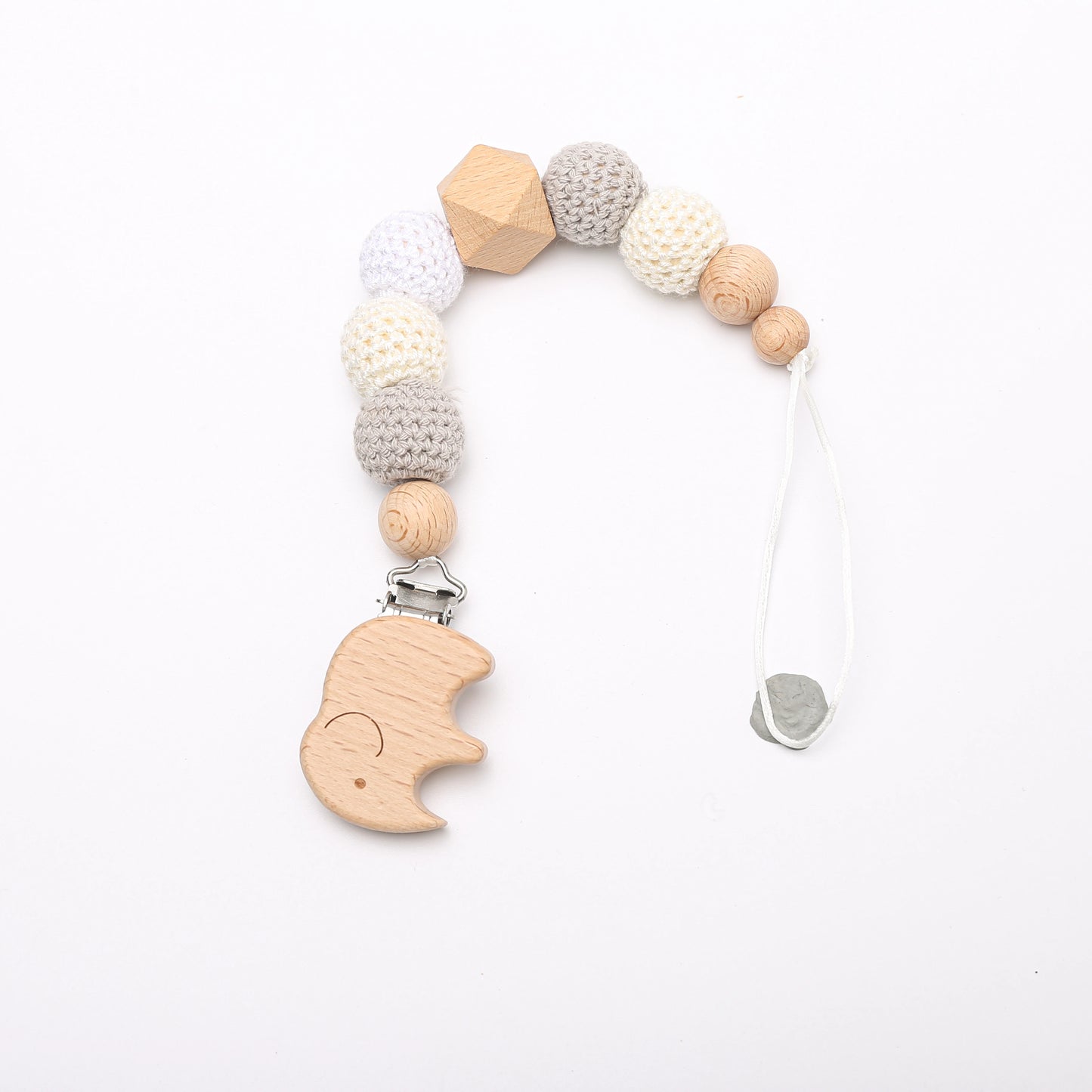 Baby Crochet Bunny Pacifier Clip Cartoon Pacifiers for Babies Newborn Infant Nipple Holder Infant Gifts NewBorn Baby Accessory