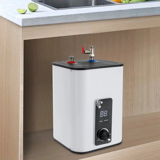 1500 W elektrischer Mini-Tank-Warmwasserboiler, sofortiger Warmwasserboiler, 8 l elektrischer Warmwasserbereiter unter der Spüle